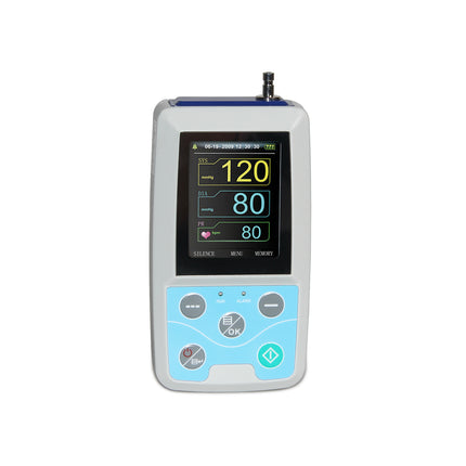 CE FDA Ambulatorisk blodtrykksmåler 24-timers NIBP Holter ABPM50 3 mansjetter PC-programvare