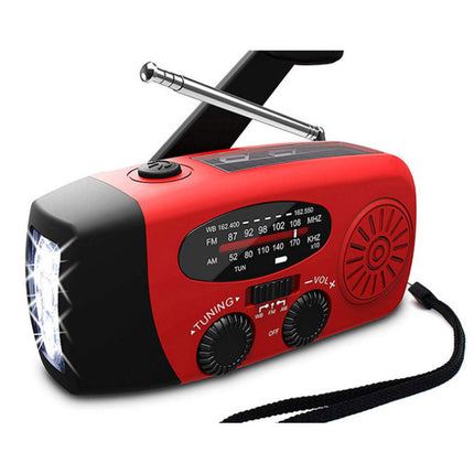 Solar nødradio, USB lader og lommelykt