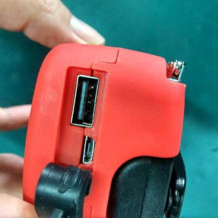 Solar nødradio, USB lader og lommelykt